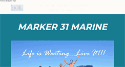 Desktop Screenshot of marker31marine.com