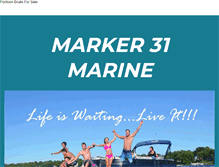 Tablet Screenshot of marker31marine.com